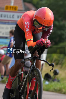 2024-07-05 - Egan Bernal of INEOS Grenadiers during the Tour de France 2024, Stage 7, Individual Time Trial, Nuits-Saint-Georges - Gevrey-Chambertin (25,3 Km) on 5 July 2024 in Gevrey-Chambertin, France - CYCLING - TOUR DE FRANCE 2024 - STAGE 7 - TOUR DE FRANCE - CYCLING