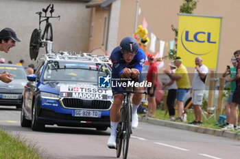 2024-07-05 - Valentin Madouas of Groupama-FDJ during the Tour de France 2024, Stage 7, Individual Time Trial, Nuits-Saint-Georges - Gevrey-Chambertin (25,3 Km) on 5 July 2024 in Gevrey-Chambertin, France - CYCLING - TOUR DE FRANCE 2024 - STAGE 7 - TOUR DE FRANCE - CYCLING