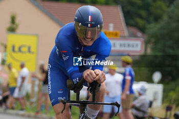 2024-07-05 - David Gaudu of Groupama-FDJ during the Tour de France 2024, Stage 7, Individual Time Trial, Nuits-Saint-Georges - Gevrey-Chambertin (25,3 Km) on 5 July 2024 in Gevrey-Chambertin, France - CYCLING - TOUR DE FRANCE 2024 - STAGE 7 - TOUR DE FRANCE - CYCLING