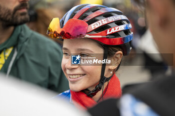 2024-08-18 - Evita MUZIC during the Tour de France Femmes avec Zwift 2024, Stage 8 cycling race, Le Grand-Bornand - Alpe d'Huez (149,9 Km) on August 18, 2024 in Alpe d'Huez, France - CYCLING - WOMEN'S TOUR DE FRANCE 2024 - STAGE 8 - TOUR DE FRANCE - CYCLING