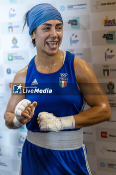 2024-03-06 - Mesiano Alessia (Ita) during the Boxing Road to Paris 1st World Qualification Tournament, at E-Work Arena, Busto Arsizio, Italy on March 6, 2024 - BOXING ROAD TO PARIS - BOXING - CONTACT