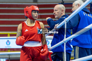 2024-03-06 - Gemini Melissa (Ita) during the Boxing Road to Paris 1st World Qualification Tournament, at E-Work Arena, Busto Arsizio, Italy on March 6, 2024 - BOXING ROAD TO PARIS - BOXING - CONTACT