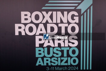 2024-03-11 - the Boxing Road to Paris 1st World Qualification Tournament, at E-Work Arena, Busto Arsizio, Italy on March 11, 2024 - BOXING ROAD TO PARIS - BOXING - CONTACT