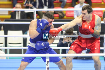 2024-03-11 - Diego Lenzi from Italy and Danis Latypov - BOXING ROAD TO PARIS  - BOXING - CONTACT