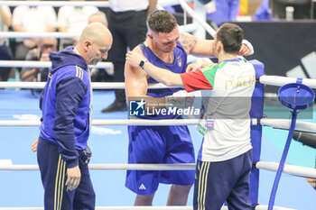 11/03/2024 - Diego Lenzi from Italy wins - BOXING ROAD TO PARIS  - BOXE - CONTATTO