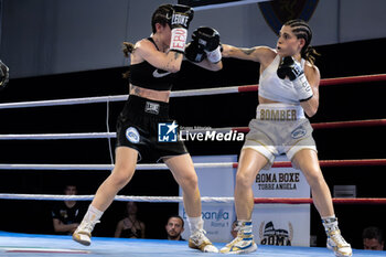 2024-05-17 - Silvia Bignami and Giorgia scolastri during the boxing match valid for the women's European flyweight title - BOXING_EBU FLYWEIGHT MATCH_SILVIA BIGNAMI VS GIORGIA SCOLASTRI_20240517 - BOXING - CONTACT