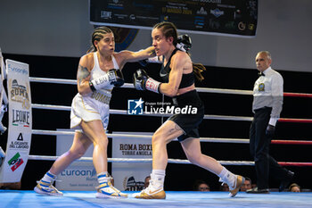 2024-05-17 - Silvia Bignami and Giorgia scolastri during the boxing match valid for the women's European flyweight title - BOXING_EBU FLYWEIGHT MATCH_SILVIA BIGNAMI VS GIORGIA SCOLASTRI_20240517 - BOXING - CONTACT