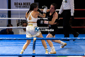 2024-05-17 - Silvia Bignami and Giorgia scolastri during the boxing match valid for the women's European flyweight title - BOXING_EBU FLYWEIGHT MATCH_SILVIA BIGNAMI VS GIORGIA SCOLASTRI_20240517 - BOXING - CONTACT