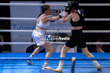 2024-05-17 - Silvia Bignami and Giorgia scolastri during the boxing match valid for the women's European flyweight title - BOXING_EBU FLYWEIGHT MATCH_SILVIA BIGNAMI VS GIORGIA SCOLASTRI_20240517 - BOXING - CONTACT