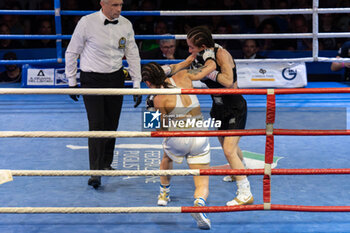 2024-05-17 - Silvia Bignami and Giorgia scolastri during the boxing match valid for the women's European flyweight title - BOXING_EBU FLYWEIGHT MATCH_SILVIA BIGNAMI VS GIORGIA SCOLASTRI_20240517 - BOXING - CONTACT