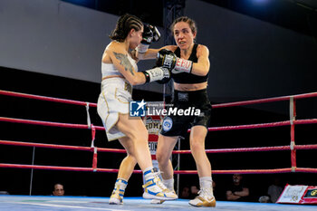 2024-05-17 - Silvia Bignami and Giorgia scolastri during the boxing match valid for the women's European flyweight title - BOXING_EBU FLYWEIGHT MATCH_SILVIA BIGNAMI VS GIORGIA SCOLASTRI_20240517 - BOXING - CONTACT