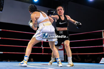 2024-05-17 - Silvia Bignami and Giorgia scolastri during the boxing match valid for the women's European flyweight title - BOXING_EBU FLYWEIGHT MATCH_SILVIA BIGNAMI VS GIORGIA SCOLASTRI_20240517 - BOXING - CONTACT