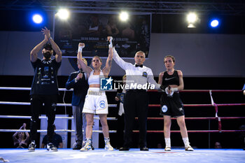 2024-05-17 - Silvia Bignami and Giorgia scolastri during the boxing match valid for the women's European flyweight title - BOXING_EBU FLYWEIGHT MATCH_SILVIA BIGNAMI VS GIORGIA SCOLASTRI_20240517 - BOXING - CONTACT