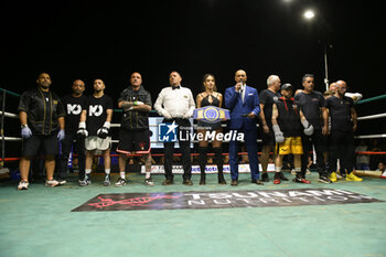 2024-07-05 - The boxers Salvatore Contino and Mohammed Obbadi with their teams before their boxing match valid for the Italian men's bantamweight title - TITOLO ITALIANO PESI GALLO - CONTINO VS OBBADI - BOXING - CONTACT