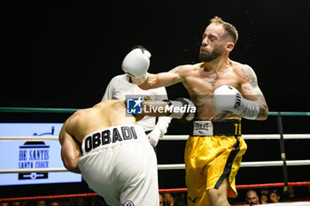 2024-07-05 - Salavatore Contino during the boxing match valid for the Italian men's bantamweight title against Mohammed Obbadi - TITOLO ITALIANO PESI GALLO - CONTINO VS OBBADI - BOXING - CONTACT