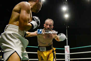 2024-07-05 - Salavatore Contino during the boxing match valid for the Italian men's bantamweight title against Mohammed Obbadi - TITOLO ITALIANO PESI GALLO - CONTINO VS OBBADI - BOXING - CONTACT