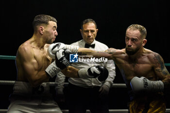 2024-07-05 - Mohammed Obbadi and Salvatore Contino and during the boxing match valid for the Italian men's bantamweight title - TITOLO ITALIANO PESI GALLO - CONTINO VS OBBADI - BOXING - CONTACT