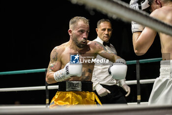 2024-07-05 - Salvatore Contino during the boxing match valid for the Italian men's bantamweight title against Mohammed Obbadi - TITOLO ITALIANO PESI GALLO - CONTINO VS OBBADI - BOXING - CONTACT