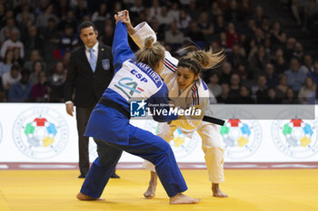 2024-02-02 - BOUKLI SHIRINE (FRA)(FLAM 91) in -48kg women category won the semi final against MARTINEZ ABELENDA Laura (ESP) during the Paris Grand Slam 2024, IJF Judo event, 50th anniversary, on February 2, 2024 at Accor Arena in Paris, France - JUDO - PARIS GRAND SLAM 2024 - JUDO - CONTACT