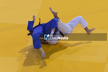 02/02/2024 - Luka_MKHEIDZE (FRA) won the gold medal against Harim LEE (KOR) at the men final -60kg category during the Paris Grand Slam 2024, IJF Judo event, 50th anniversary, on February 2, 2024 at Accor Arena in Paris, France - JUDO - PARIS GRAND SLAM 2024 - JUDO - CONTATTO