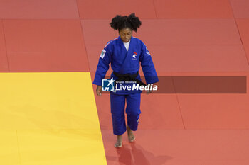2024-02-02 - CYSIQUE SARAH-LEONIE (FRA) (ACBB BOULOGNE 92) won the Bronze medal against PERISIC Marica (SRB) in -57kg women category at the men final -60kg category during the Paris Grand Slam 2024, IJF Judo event, 50th anniversary, on February 2, 2024 at Accor Arena in Paris, France - JUDO - PARIS GRAND SLAM 2024 - JUDO - CONTACT