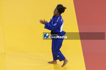 2024-02-02 - CYSIQUE SARAH-LEONIE (FRA) (ACBB BOULOGNE 92) won the Bronze medal against PERISIC Marica (SRB) in -57kg women category at the men final -60kg category during the Paris Grand Slam 2024, IJF Judo event, 50th anniversary, on February 2, 2024 at Accor Arena in Paris, France - JUDO - PARIS GRAND SLAM 2024 - JUDO - CONTACT
