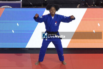 02/02/2024 - CYSIQUE SARAH-LEONIE (FRA) (ACBB BOULOGNE 92) won the Bronze medal against PERISIC Marica (SRB) in -57kg women category at the men final -60kg category during the Paris Grand Slam 2024, IJF Judo event, 50th anniversary, on February 2, 2024 at Accor Arena in Paris, France - JUDO - PARIS GRAND SLAM 2024 - JUDO - CONTATTO