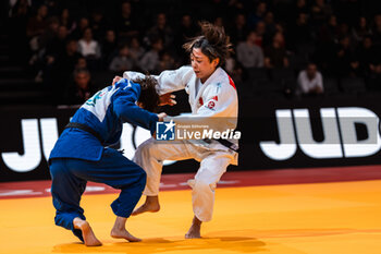 2024-02-02 - Christa DEGUCHI (CAN) against Momo TAMAOKI (JPN), Round of 16 Women -57Kg, during the Paris Grand Slam 2024, IJF Judo event on February 2, 2024 at Accor Arena in Paris, France - JUDO - PARIS GRAND SLAM 2024 - JUDO - CONTACT