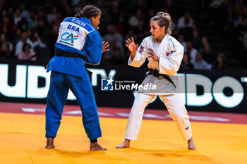 02/02/2024 - Rafaela SILVA (BRA) against Marica PERISIC (SRB), Repechage Women -57Kg, during the Paris Grand Slam 2024, IJF Judo event on February 2, 2024 at Accor Arena in Paris, France - JUDO - PARIS GRAND SLAM 2024 - JUDO - CONTATTO