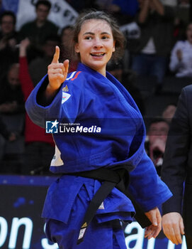 2024-02-02 - Faiza Mokdar of France against Jessica Klimkait of Canada, Semi-final Women's -57 kg during the Paris Grand Slam 2024, IJF Judo event on February 2, 2024 at Accor Arena in Paris, France - JUDO - PARIS GRAND SLAM 2024 - JUDO - CONTACT