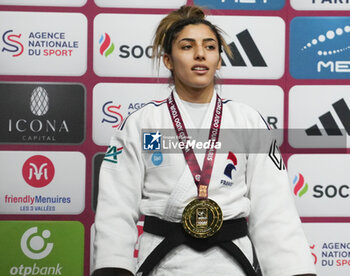 02/02/2024 - Shirine Boukli of France Gold medal, Women's -48 kg during the Paris Grand Slam 2024, IJF Judo event on February 2, 2024 at Accor Arena in Paris, France - JUDO - PARIS GRAND SLAM 2024 - JUDO - CONTATTO