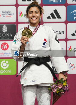 02/02/2024 - Shirine Boukli of France Gold medal, Women's -48 kg during the Paris Grand Slam 2024, IJF Judo event on February 2, 2024 at Accor Arena in Paris, France - JUDO - PARIS GRAND SLAM 2024 - JUDO - CONTATTO