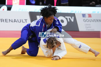 2024-02-02 - Sarah-Léonie Cysique of France against Marica Perisic of Serbia, Bronze Medal Contests Women's -57 kg during the Paris Grand Slam 2024, IJF Judo event on February 2, 2024 at Accor Arena in Paris, France - JUDO - PARIS GRAND SLAM 2024 - JUDO - CONTACT