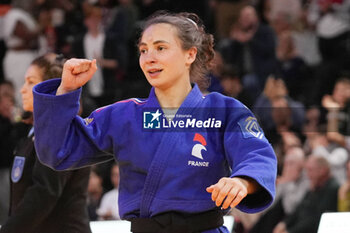 02/02/2024 - Faiza Mokdar of France against Christa Deguchi of Canada, Final Women's -57 kg during the Paris Grand Slam 2024, IJF Judo event on February 2, 2024 at Accor Arena in Paris, France - JUDO - PARIS GRAND SLAM 2024 - JUDO - CONTATTO