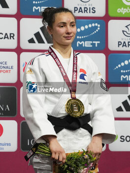 2024-02-02 - Faiza Mokdar of France Gold medal, Women's -57 kg during the Paris Grand Slam 2024, IJF Judo event on February 2, 2024 at Accor Arena in Paris, France - JUDO - PARIS GRAND SLAM 2024 - JUDO - CONTACT