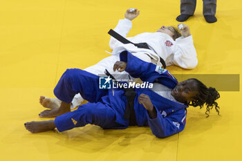 13/01/2024 - AGBEGNENOU Clarisse (FRA) won the Gold medal against KRISTO Katarina (CRO) in final -63kg women category during the Paris Grand Slam 2024, IJF Judo event, 50th anniversary, on February 3, 2024 at Accor Arena in Paris, France - JUDO - PARIS GRAND SLAM 2024 - JUDO - CONTATTO