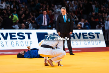 2024-02-03 - Matthias CASSE (BEL) against Zelim TCKAEV (AZE), Final Men -81Kg, during the Paris Grand Slam 2024, IJF Judo event on February 3, 2024 at Accor Arena in Paris, France - JUDO - PARIS GRAND SLAM 2024 - JUDO - CONTACT