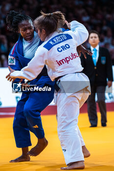 2024-02-03 - Clarisse AGBEGNENOU (FRA) against Katarina KRISTO (CRO), Final Women -63Kg, during the Paris Grand Slam 2024, IJF Judo event on February 3, 2024 at Accor Arena in Paris, France - JUDO - PARIS GRAND SLAM 2024 - JUDO - CONTACT