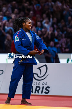 03/02/2024 - Clarisse AGBEGNENOU (FRA), Final Women -63Kg, during the Paris Grand Slam 2024, IJF Judo event on February 3, 2024 at Accor Arena in Paris, France - JUDO - PARIS GRAND SLAM 2024 - JUDO - CONTATTO