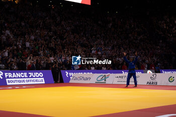 03/02/2024 - Clarisse AGBEGNENOU (FRA), Final Women -63Kg, during the Paris Grand Slam 2024, IJF Judo event on February 3, 2024 at Accor Arena in Paris, France - JUDO - PARIS GRAND SLAM 2024 - JUDO - CONTATTO