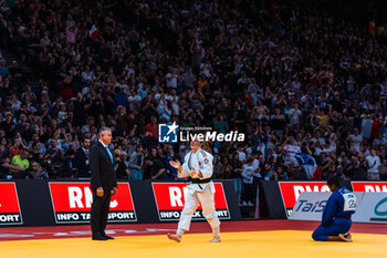 2024-02-03 - Margaux PINOT (FRA) against Tais PINA (POR), Bronze Women -70Kg, during the Paris Grand Slam 2024, IJF Judo event on February 3, 2024 at Accor Arena in Paris, France - JUDO - PARIS GRAND SLAM 2024 - JUDO - CONTACT