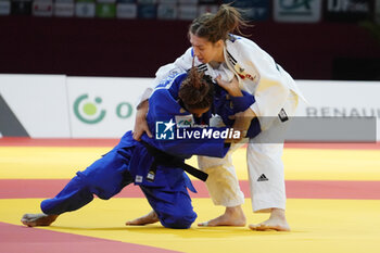 03/02/2024 - Melkia Auchecorne of France and Catherine Beauchemin-Pinard of Canada, Round 2 Women's -63 Kg during the Paris Grand Slam 2024, IJF Judo event on February 3, 2024 at Accor Arena in Paris, France - JUDO - PARIS GRAND SLAM 2024 - JUDO - CONTATTO