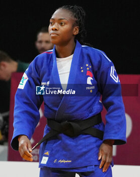 03/02/2024 - Clarisse Agbégnénou of France and Agatha Schmidt of Germany, Round 2 Women's -63 Kg during the Paris Grand Slam 2024, IJF Judo event on February 3, 2024 at Accor Arena in Paris, France - JUDO - PARIS GRAND SLAM 2024 - JUDO - CONTATTO