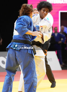 03/02/2024 - Marie-Eve Gahié of France and Fidan Ogel of Turkey, Round 2 Women's -70 Kg during the Paris Grand Slam 2024, IJF Judo event on February 3, 2024 at Accor Arena in Paris, France - JUDO - PARIS GRAND SLAM 2024 - JUDO - CONTATTO