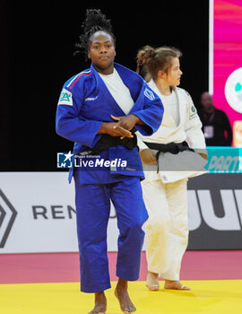03/02/2024 - Clarisse Agbégnénou of France against Katarina Kristo of Croatia, Final Women's -63 Kg during the Paris Grand Slam 2024, IJF Judo event on February 3, 2024 at Accor Arena in Paris, France - JUDO - PARIS GRAND SLAM 2024 - JUDO - CONTATTO