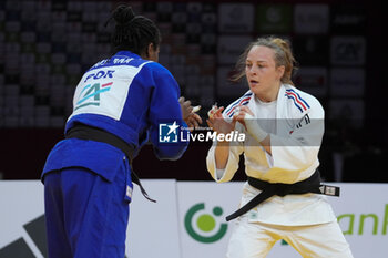 03/02/2024 - Margaux Pinot of France against Tais Pina of Portugal, Bronze Women's -70 Kg during the Paris Grand Slam 2024, IJF Judo event on February 3, 2024 at Accor Arena in Paris, France - JUDO - PARIS GRAND SLAM 2024 - JUDO - CONTATTO