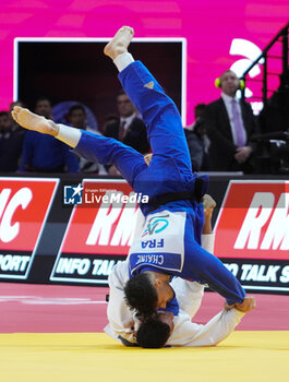 2024-02-03 - Guillaume Chaine of France and Gabriel Falcao of Brazil, Round 2 Men's -73 Kg during the Paris Grand Slam 2024, IJF Judo event on February 3, 2024 at Accor Arena in Paris, France - JUDO - PARIS GRAND SLAM 2024 - JUDO - CONTACT