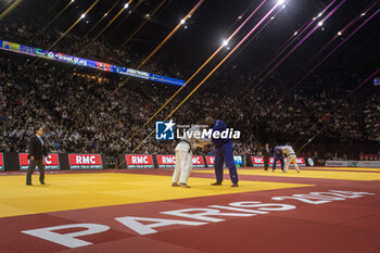 2024-02-04 - Teddy RINER (FRA) won against Alisher YUSUPOV (UZB) in semi final +100kg men category during the Paris Grand Slam 2024, IJF Judo event, 50th anniversary, on February 4, 2024 at Accor Arena in Paris, France - JUDO - PARIS GRAND SLAM 2024 - JUDO - CONTACT