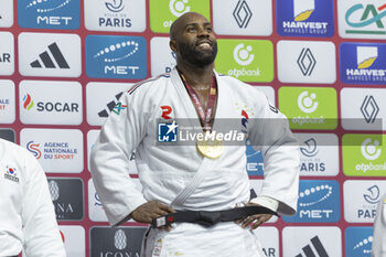 04/02/2024 - Teddy RINER (FRA) won the Gold medal in men final +100kg category medal ceremony during the Paris Grand Slam 2024, IJF Judo event, 50th anniversary, on February 4, 2024 at Accor Arena in Paris, France - JUDO - PARIS GRAND SLAM 2024 - JUDO - CONTATTO