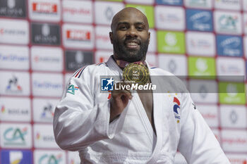 04/02/2024 - Teddy RINER (FRA) won the Gold medal in men final +100kg category medal ceremony during the Paris Grand Slam 2024, IJF Judo event, 50th anniversary, on February 4, 2024 at Accor Arena in Paris, France - JUDO - PARIS GRAND SLAM 2024 - JUDO - CONTATTO
